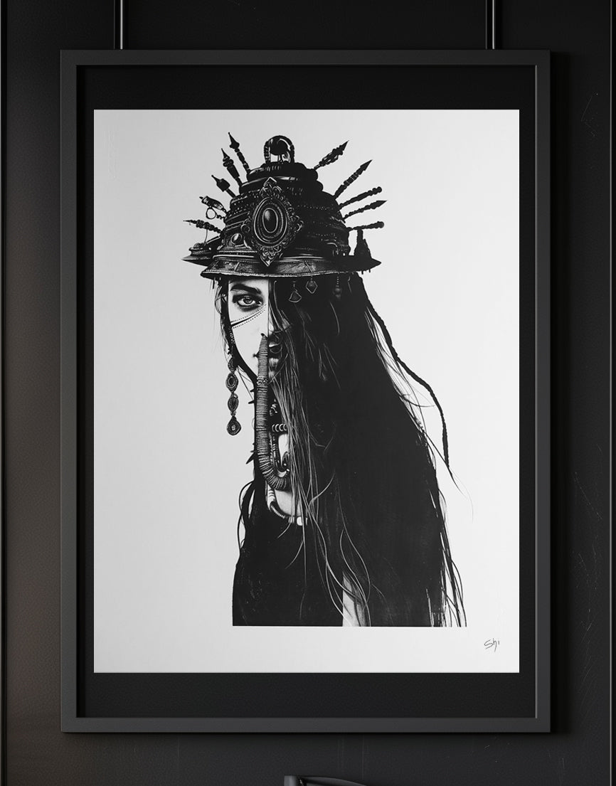 PAINTING "TIBETIAN STUPA"