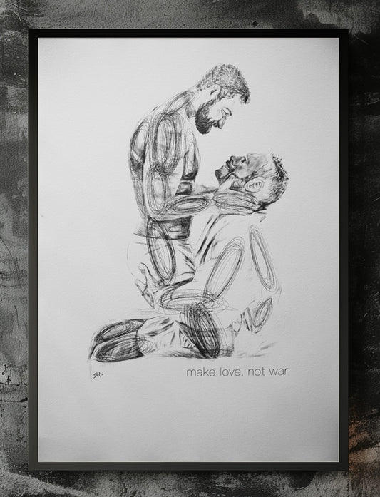 PINTURA "HACER EL AMOR, NO LA GUERRA"