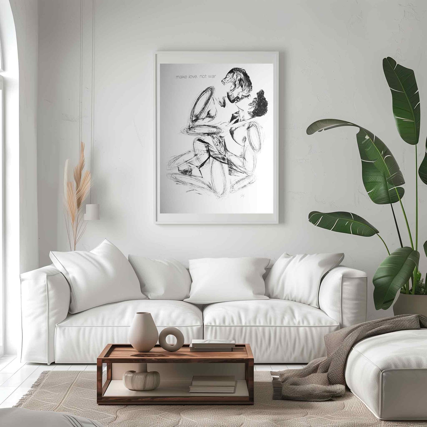 PINTURA "HACER EL AMOR, NO LA GUERRA"