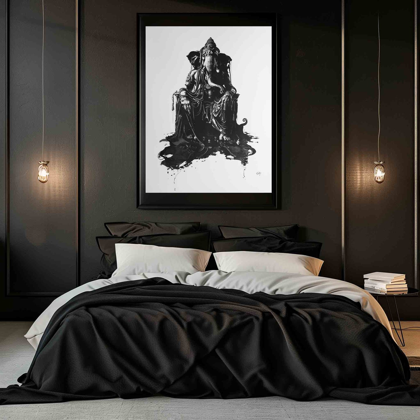 PAINTING "SITTING GANESHA"