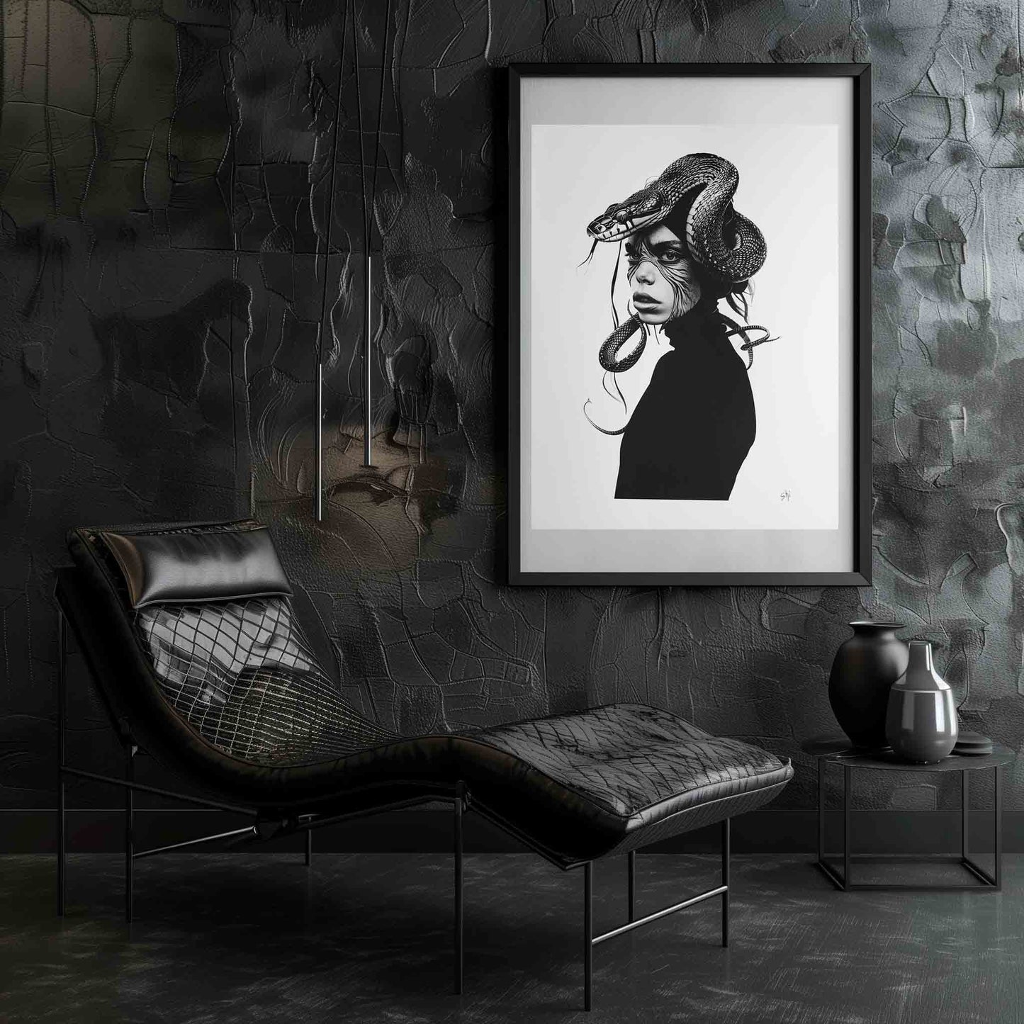 PAINTING "EVERY WOMAN SHOULD HAVE A SNAKE"