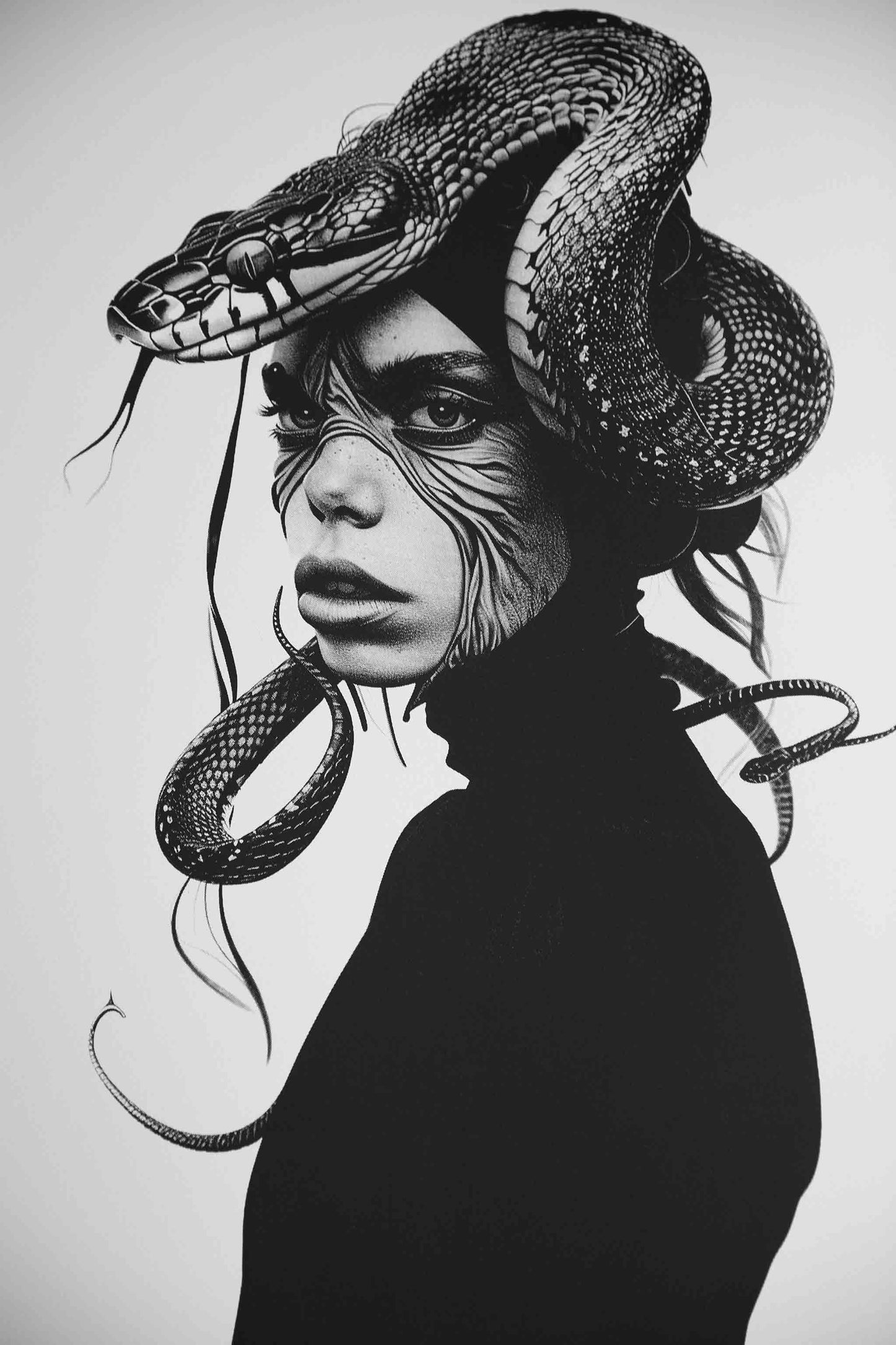 PAINTING "EVERY WOMAN SHOULD HAVE A SNAKE"